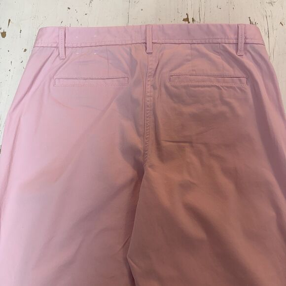 Talbots Pants Womens 8 Primrose Pink Relaxed Chino Tapered Leg Stretch Pockets - Picture 4 of 9